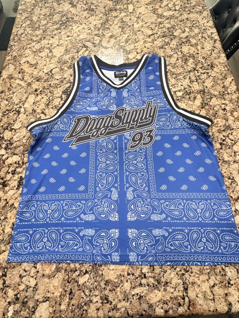 DoggSupply by Snoop Dogg Blue Bandana Print Jersey